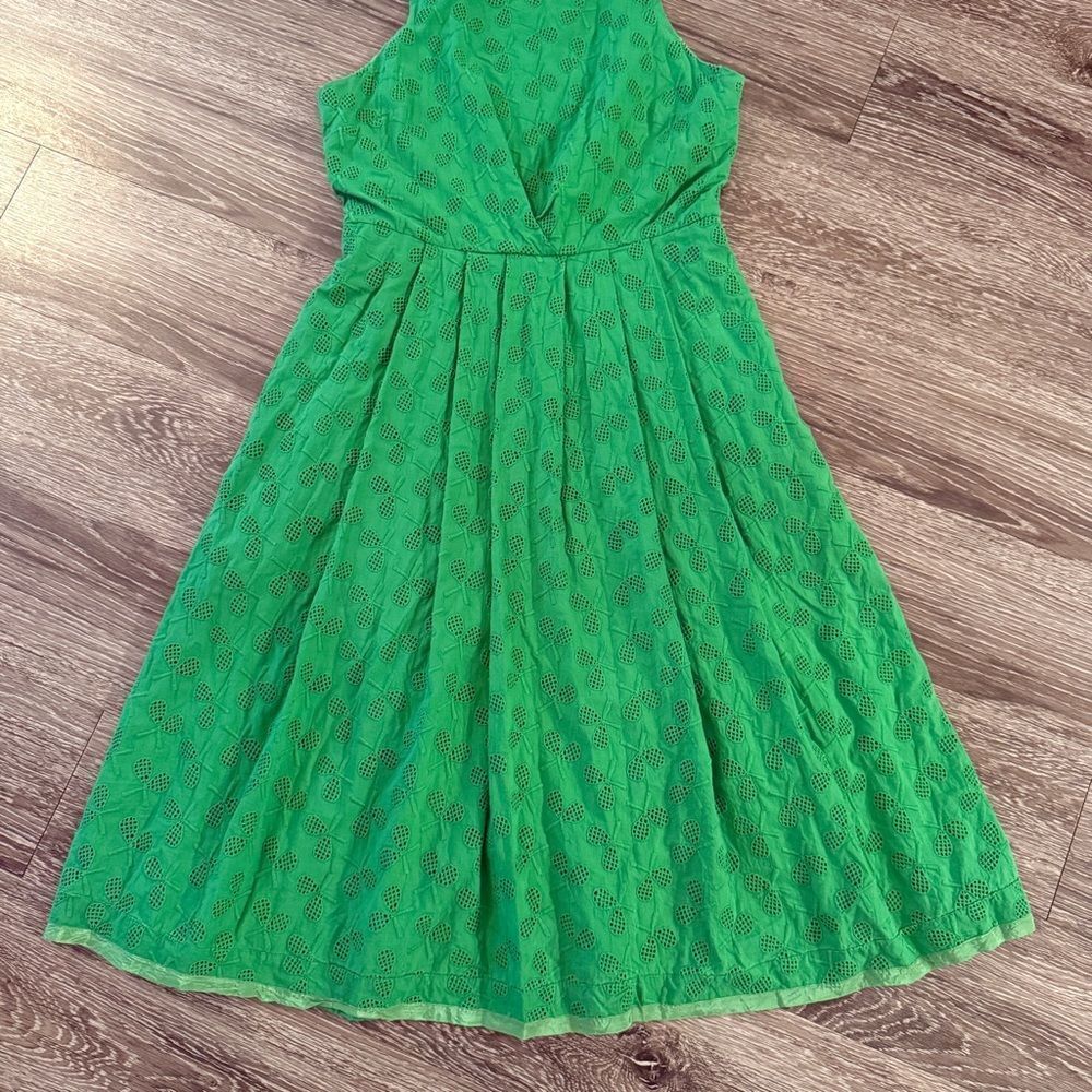 Anthropologie Kelly Green Lace Midi Dress - Picture 4 of 5